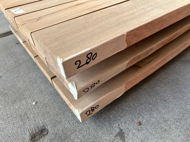 Set van 3 stuks tafelbladen guyana teak (280 x 95) - afbeelding 6 van  6