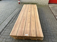 Set van 3 stuks tafelbladen guyana teak (280 x 95) - afbeelding 2 van  6