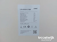 Set van 30 black longi lr4-60hih-375m zonnepanelen en 1 solis-10k omvormer (3-fase) - afbeelding 6 van  10