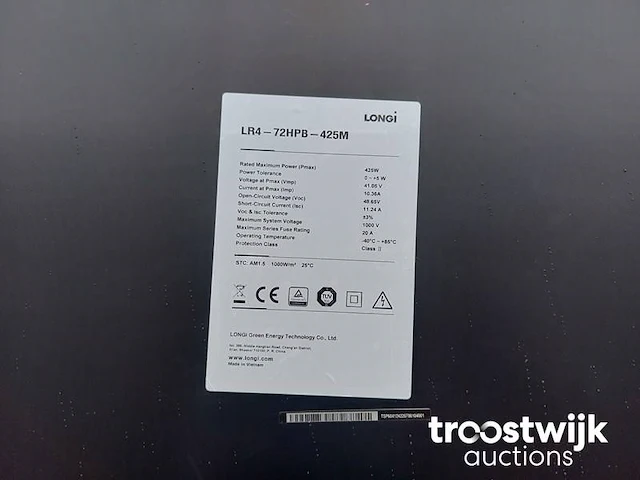 Set van 32 full black longi (425 wp) zonnepanelen en 1 blaupunkt bpt-v03-12.0 omvormer (3-fase) - afbeelding 9 van  13