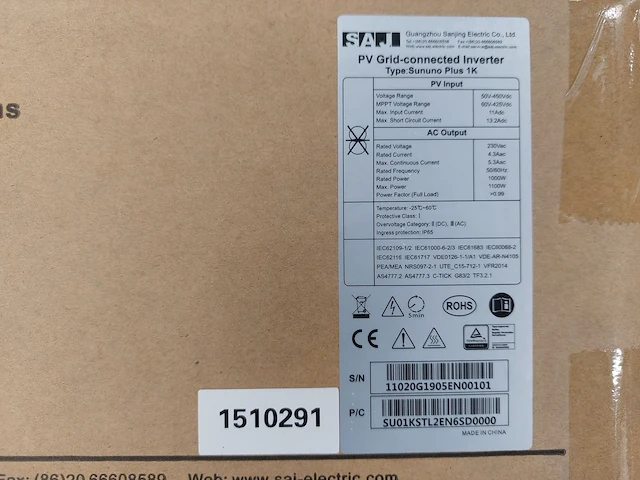 Set van 4 akcome sk6610p-275 zonnepanelen en 1 saj 1.0 omvormer - afbeelding 9 van  11