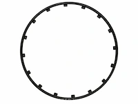 Set van 4 rim ringz rim ringz, 18 inch, zwart - afbeelding 1 van  6