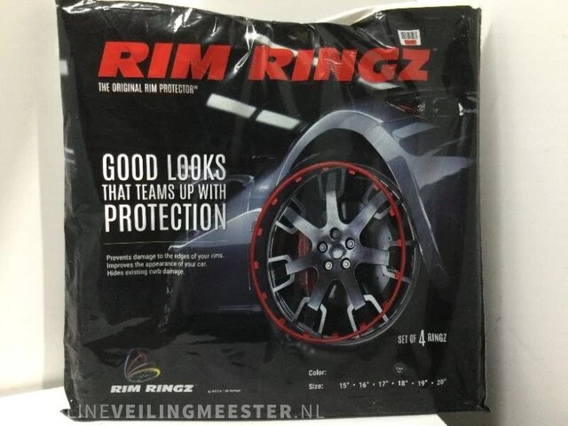 Set van 4 rim ringz rim ringz, 18 inch, zwart - afbeelding 2 van  6