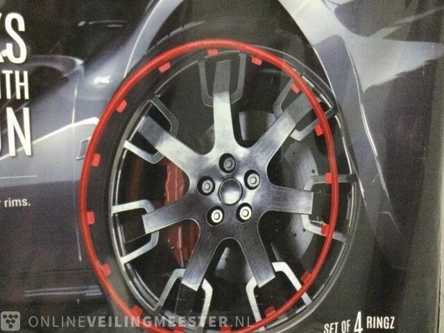 Set van 4 rim ringz rim ringz, 18 inch, zwart - afbeelding 3 van  6