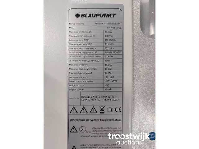 Set van 40 full black longi (425 wp) zonnepanelen en 1 blaupunkt bpt-v03-15.0 omvormer (3-fase) - afbeelding 2 van  13