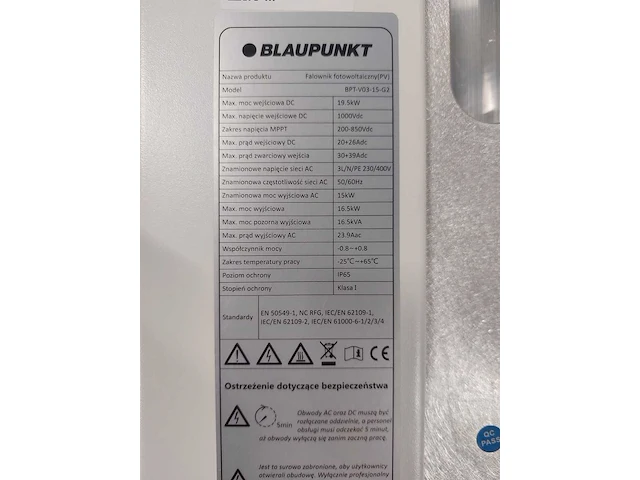 Set van 45 black ja solar jam60s20 375/mr zonnepanelen en 1 blaupunkt bpt-v03-15.0 omvormer (3-fase) - afbeelding 2 van  11