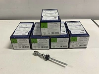 Set van 50 ibc topfix2000 rvs zelfdraadsnijdende stokbouten tbv zonnepanelen (8/m10x100/50) - afbeelding 1 van  4