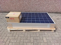 Set van 6 akcome sk6610p-275 zonnepanelen en 1 aeg as-ir01-1500 omvormer