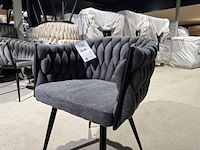 Set van 6 eetkamerstoelen home bound by ky, cleo, antraciet - afbeelding 2 van  4