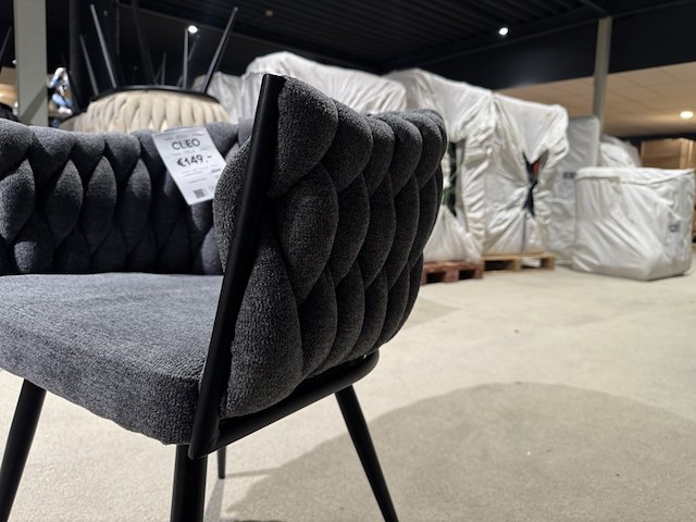 Set van 6 eetkamerstoelen home bound by ky, cleo, antraciet - afbeelding 3 van  4