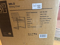 Set van 6 eetkamerstoelen, label51, milo, cognac - afbeelding 6 van  6