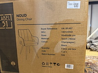 Set van 6 eetkamerstoelen label51, noud, champagne - afbeelding 4 van  4