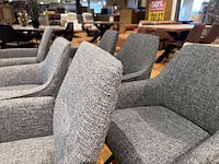 Set van 6 verschillende eetkamerstoelen grijs/antraciet - afbeelding 5 van  6