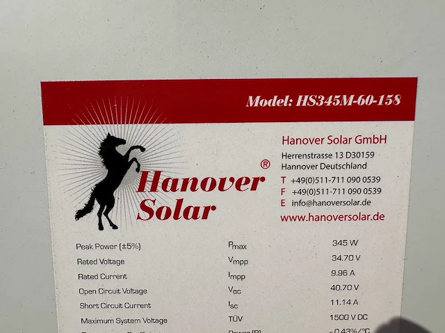 Set van 72 full black (345 wp) zonnepanelen (totaal vermogen 24.840 wp) - afbeelding 6 van  6