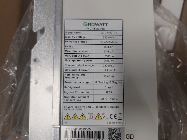 Set van 8 astronergy chsm6610m(dg)/f-310 glas-glas zonnepanelen en 1 growatt mic 2500tl-x omvormer - afbeelding 8 van  8