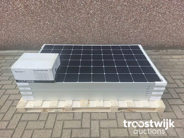 Set van 8 astronergy chsm6610m(dg)/f-310 glas-glas zonnepanelen en 1 growatt mic 2500tl-x omvormer - afbeelding 1 van  8