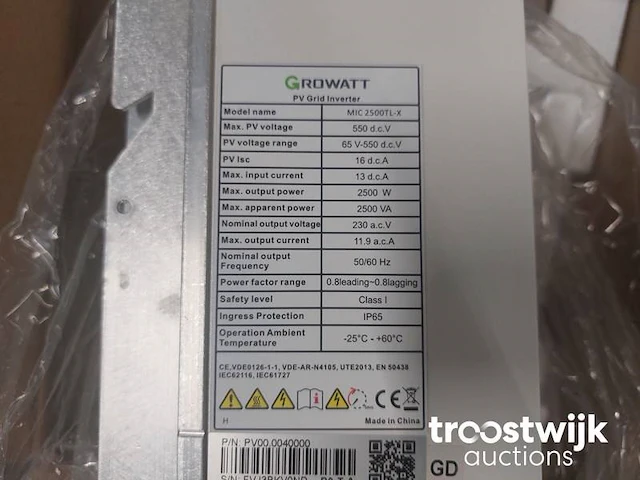 Set van 8 astronergy chsm6610m(dg)/f-310 glas-glas zonnepanelen en 1 growatt mic 2500tl-x omvormer - afbeelding 8 van  8