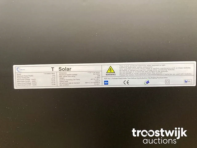 Set van 8 full black (410 wp) zonnepanelen en 1 blaupunkt bps-v01-03.0 omvormer (1-fase) - afbeelding 2 van  11