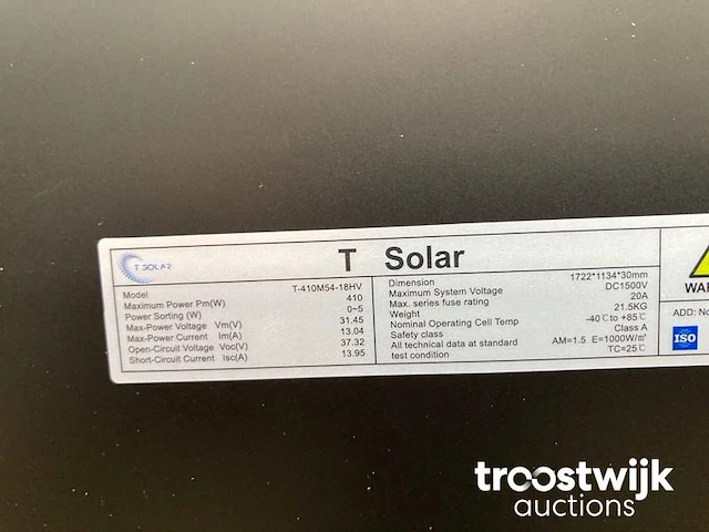 Set van 8 full black (410 wp) zonnepanelen en 1 blaupunkt bps-v01-03.0 omvormer (1-fase) - afbeelding 3 van  11
