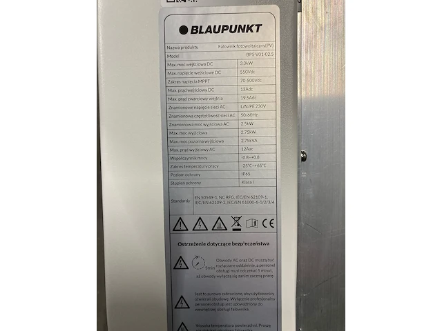 Set van 8 full black longi (350 wp) zonnepanelen en 1 blaupunkt bps-v01-02.5 omvormer (1-fase) - afbeelding 5 van  9