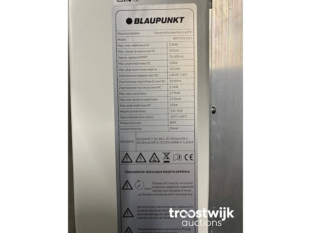 Set van 8 full black longi (350 wp) zonnepanelen en 1 blaupunkt bps-v01-02.5 omvormer (1-fase) - afbeelding 5 van  9
