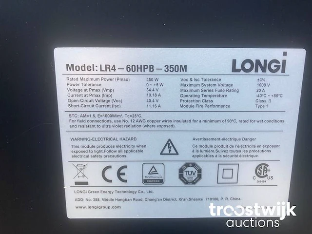 Set van 8 full black longi (350 wp) zonnepanelen en 1 blaupunkt bps-v01-02.5 omvormer (1-fase) - afbeelding 6 van  9