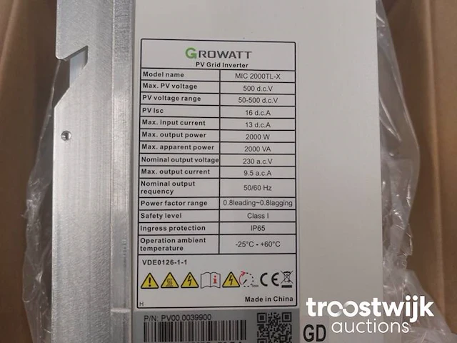 Set van 8 talesun tp660p-280 zonnepanelen en 1 growatt mic 2000tl-x omvormer - afbeelding 8 van  8