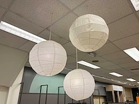 Set van drie noguchi lampen van rijstpapier (2x) - afbeelding 2 van  3