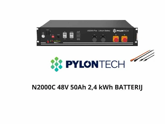 Set van goodwe 5048d-em hybride omvormer en 2x pylontech 2,4 kwh batterij t.b.v. opslag energie (totaal 4,8 kwh) - afbeelding 12 van  12