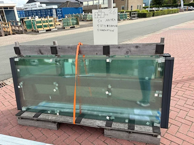 Sets glaspanelen 82x215 helder (5x3) - afbeelding 9 van  11