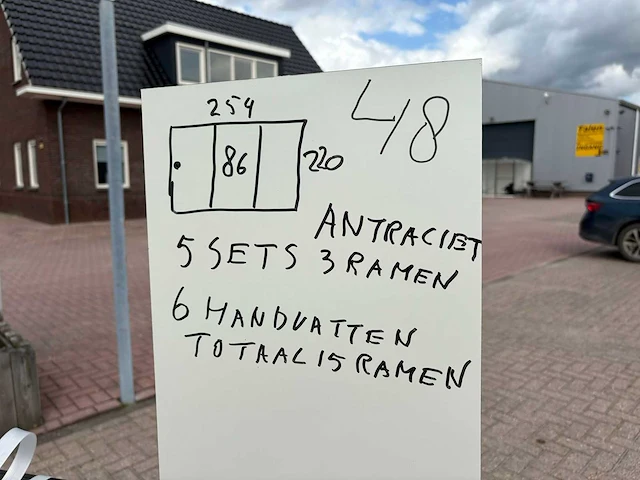 Sets glaspanelen 86x220 helder (5x3) - afbeelding 10 van  11