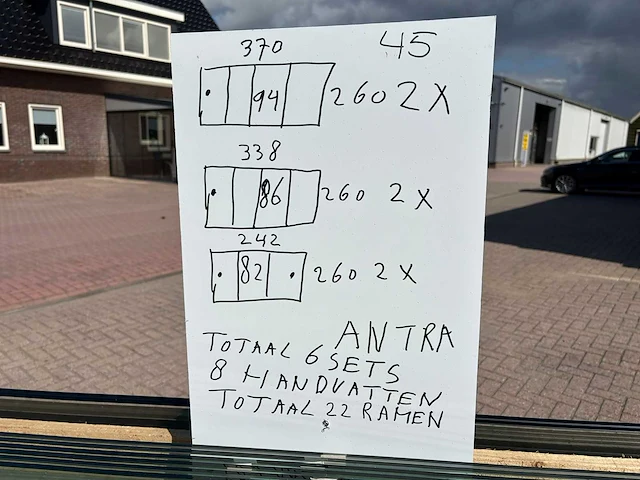 Sets glaspanelen – 94x260 (2x4), 86x260 (2x4), 82x260 (2x3) - afbeelding 9 van  11