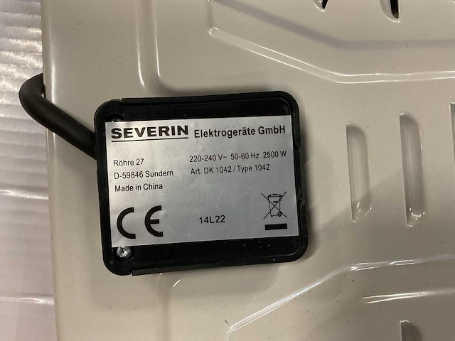 Severin 2-pits dk 104w elektrische kookplaat - afbeelding 2 van  2