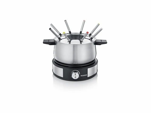 Severin fo 2471 fondue/crepe combi rvs/zwart - afbeelding 1 van  2