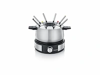 Severin fo 2471 fondue/crepe combi rvs/zwart - afbeelding 1 van  2