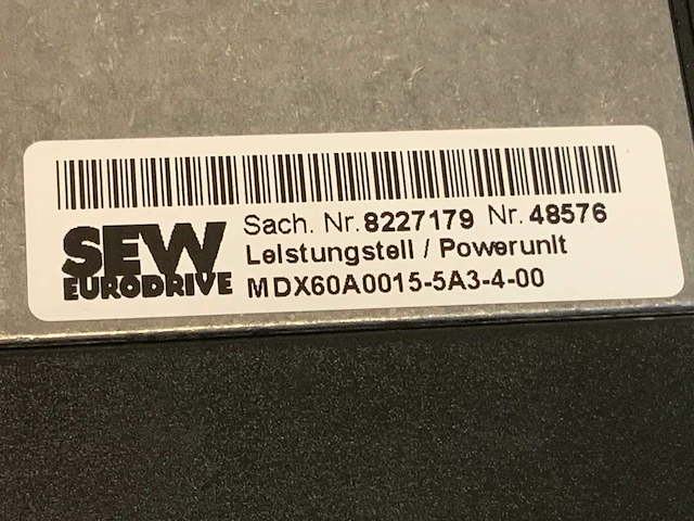 Sew eurodrive mds60a0015-5a3-4-00 inverter - afbeelding 5 van  13