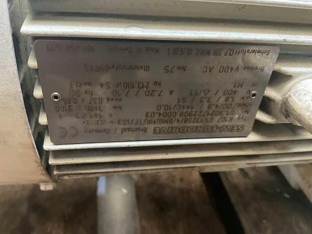 Sew eurodrive r107 elektromotor (2x) - afbeelding 5 van  5