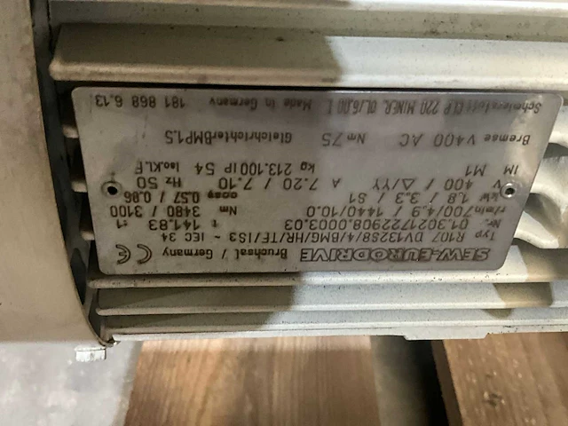Sew eurodrive r107 elektromotor (2x) - afbeelding 5 van  5
