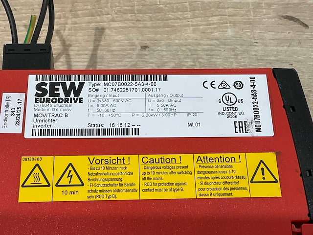 Sew mc 07b0022-5a3-4-00 controller - afbeelding 6 van  6