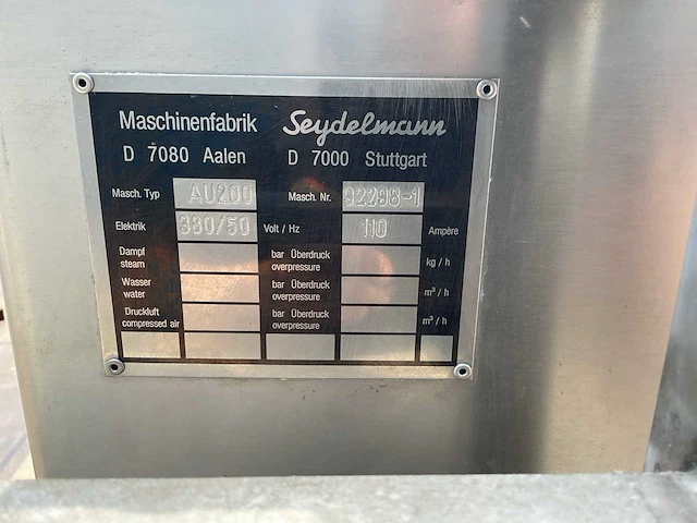 Seydelmann au200 vleeswolf - afbeelding 13 van  17
