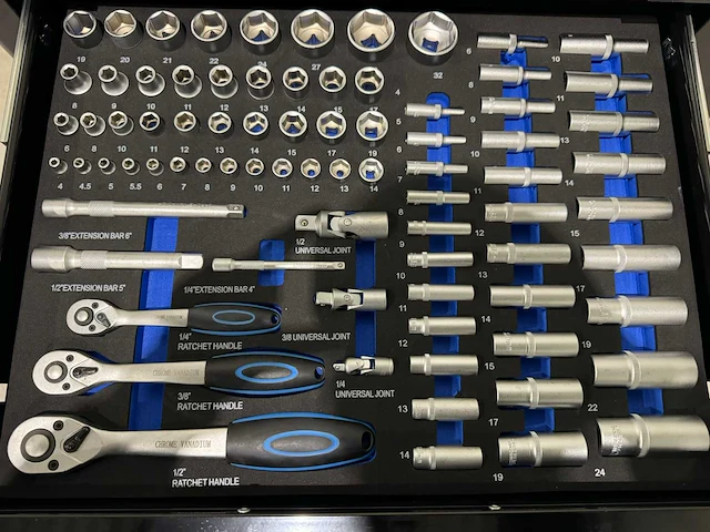 Sg tools - 2025 - 7 laden edge zwart - gereedschapswagen - afbeelding 11 van  13