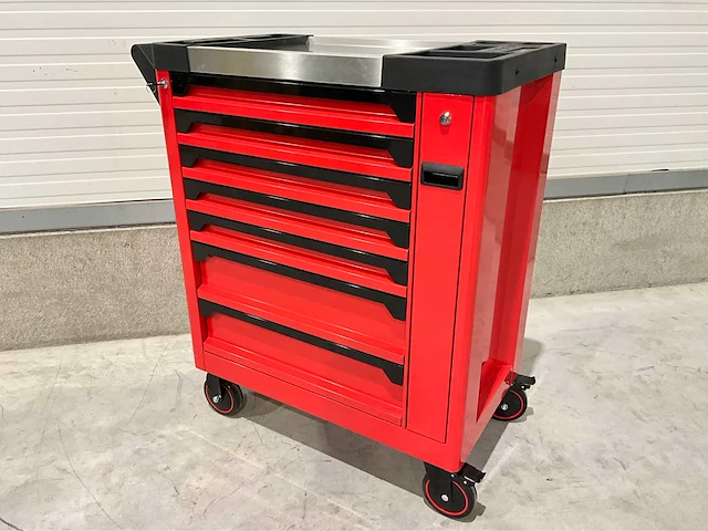 Sg tools - 2025 - 7 lades pro met uitschuifrek - gereedschapswagen - afbeelding 1 van  14