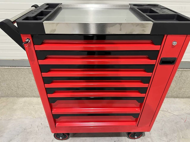 Sg tools - 2025 - 7 lades pro met uitschuifrek - gereedschapswagen - afbeelding 8 van  14