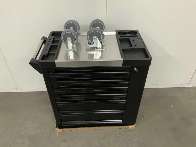 Sg tools - 7 drawers tool cabinet edge zwart - gereedschapswagen - afbeelding 3 van  11