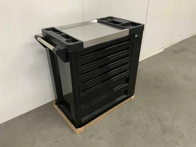 Sg tools - 7 drawers tool cabinet edge zwart - gereedschapswagen - afbeelding 1 van  11