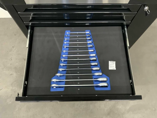 Sg tools - 7 drawers tool cabinet edge zwart - gereedschapswagen - afbeelding 8 van  11