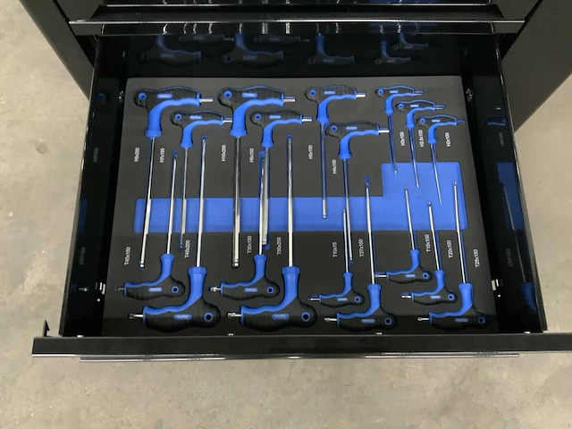 Sg tools - 7 drawers tool cabinet edge zwart - gereedschapswagen - afbeelding 10 van  11