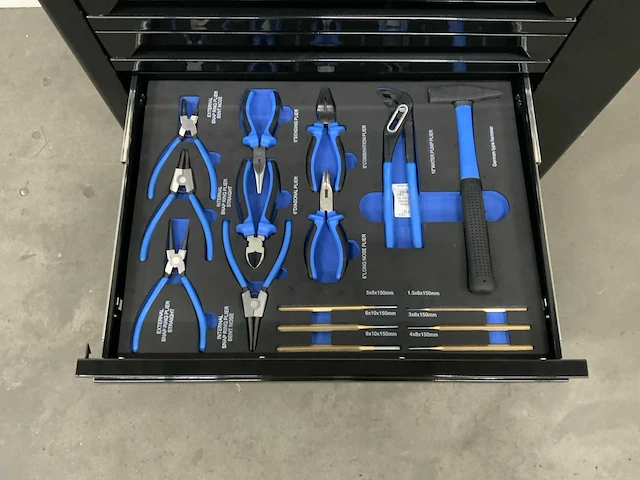 Sg tools - 7 drawers tool cabinet edge zwart - gereedschapswagen - afbeelding 11 van  11