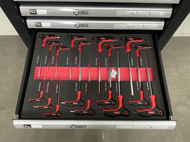 Sg tools - 7 laden gevuld - gereedschapswagen - afbeelding 10 van  11