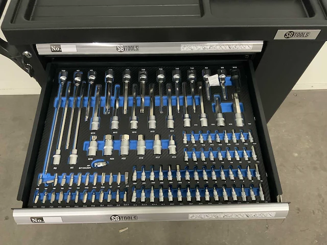 Sg tools - gereedschapswagen 7 laden 253 pcs gereedschap - afbeelding 8 van  12